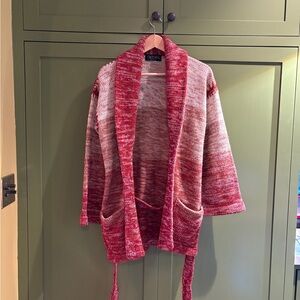 Vintage Discovery Red and White Knit Sweater size M